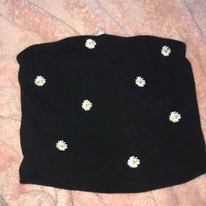 hollister strapless crop top